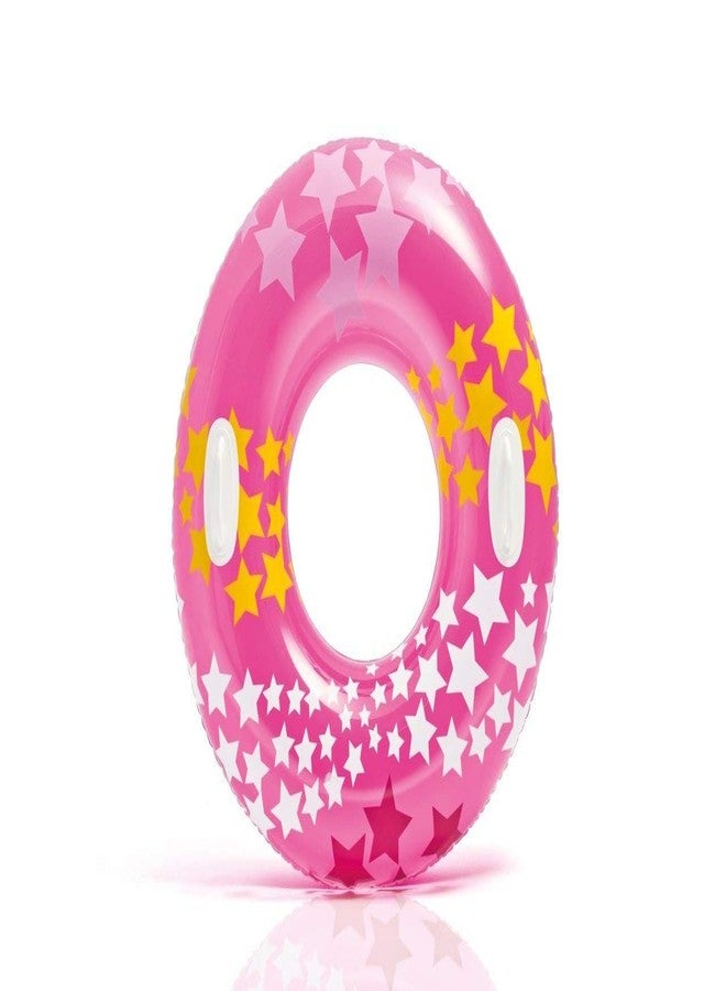 Skyzone Inflatable Designer Swimming Pool Ring Tube for Kids Boys and Girls (Multi-Design,Multi-Color) (91CM) - Image 1